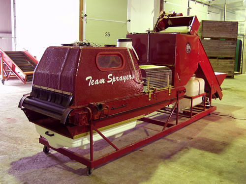New liquid applicator for seed tubers New liquid applicator for seed tubers