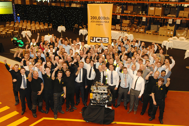 JCB celebrates engine production milestone JCB celebrates engine production milestone
