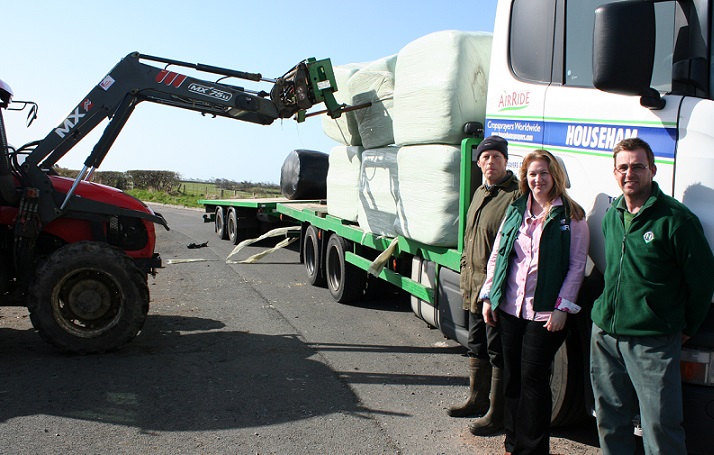 Donated animal feed arrives for snow-hit farmers Donated animal feed arrives for snow-hit farmers