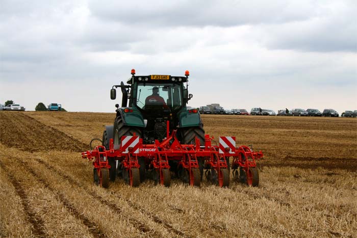 Strip till cultivator demonstrated at Tillage Live Strip till cultivator demonstrated at Tillage Live