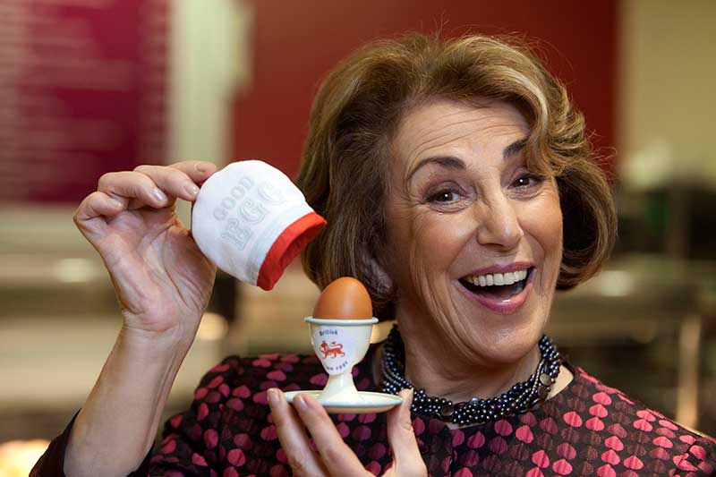 Edwina Currie who sparked the egg salmnella scare of the 0's has become the new face of the egg industry Edwina Currie who sparked the egg salmnella scare of the 0's has become the new face of the egg industry