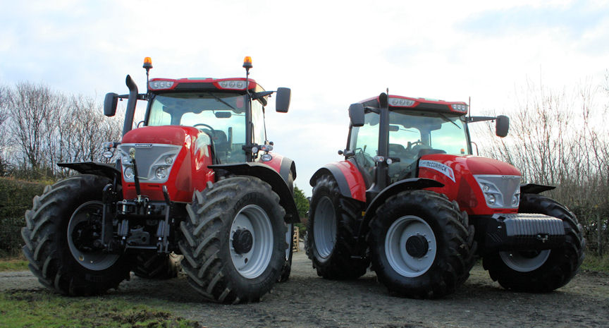 Six-cylinder versions of the all-new McCormick X7 Pro Drive series (left) will be available first, with engine outputs from 165-212hp. Six-cylinder versions of the all-new McCormick X7 Pro Drive series (left) will be available first, with engine outputs from 165-212hp.