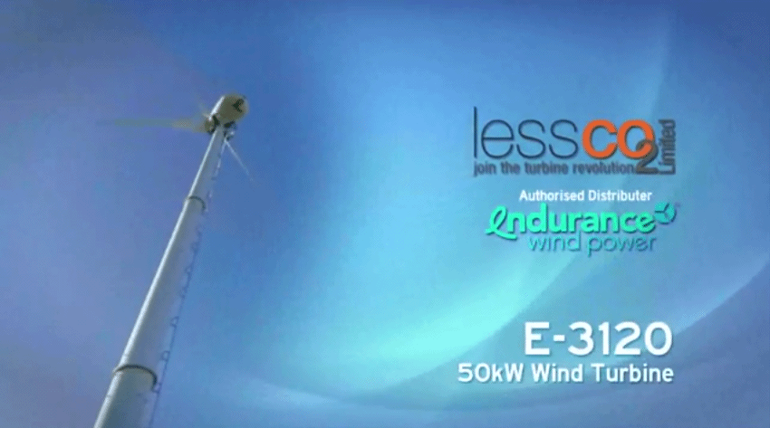 Endurance E3120 farm wind turbine installation trevear farm case study Endurance E3120 farm wind turbine installation trevear farm case study