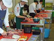Butchers aim to be top of the chops at Royal Welsh Winter Fair Action from the Welsh Young Butcher competition last year