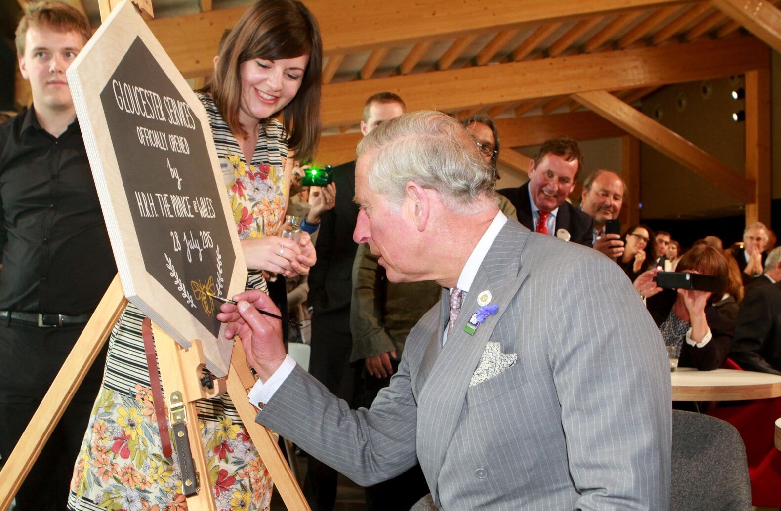 Gloucester Services officially opened by Prince Charles Gloucester Services officially opened by Prince Charles