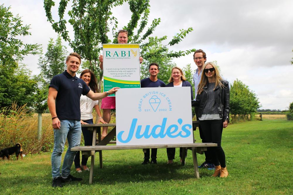 Hampshire-based Jude's Ice Cream donates £500 to agricultural charity Hampshire-based Jude's Ice Cream donates £500 to agricultural charity