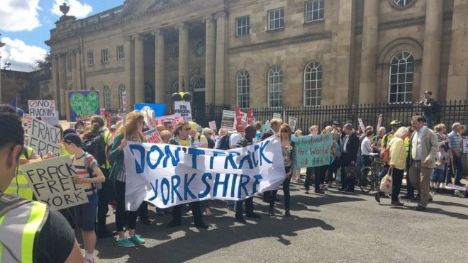 Anti-fracking groups in North Yorkshire