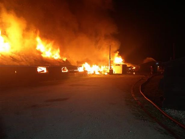 Cheshire firefighters tackle huge turkey farm blaze thought to be arson Cheshire firefighters tackle huge turkey farm blaze thought to be arson