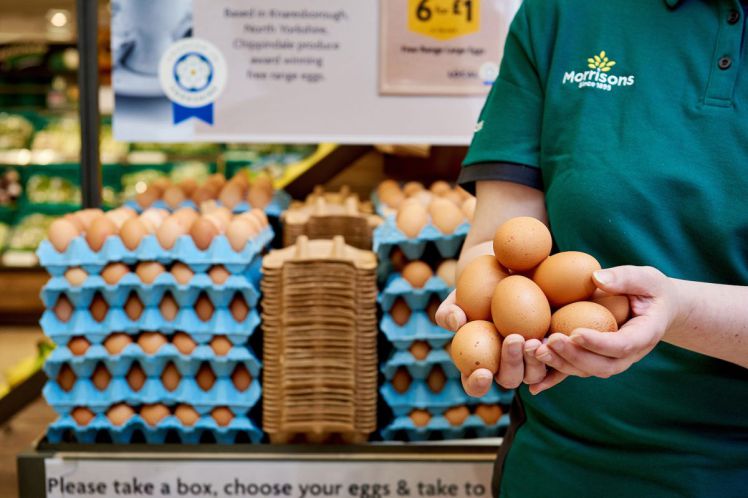 Morrisons announces 'farm shop style' local eggs stand in store Morrisons announces 'farm shop style' local eggs stand in store