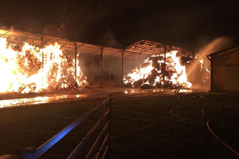 Blaze involving 'large amounts of asbestos' rips through barn Blaze involving 'large amounts of asbestos' rips through barn