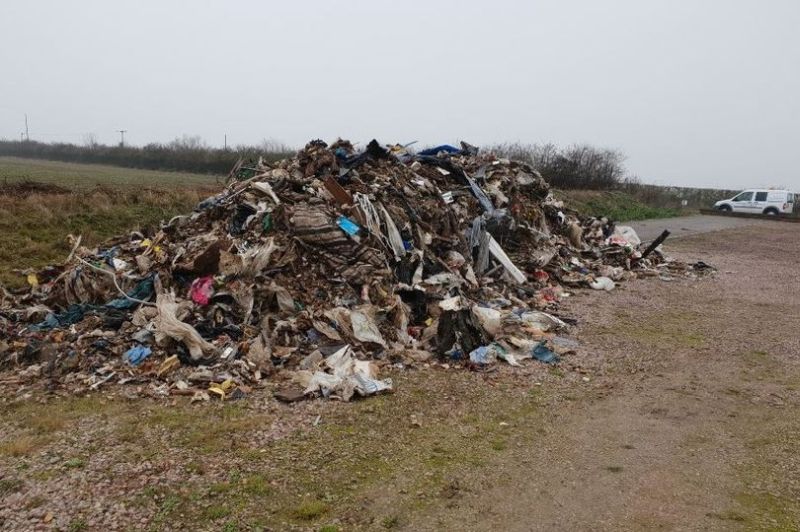 25 tonnes of waste dumped on Cambridgeshire farm 25 tonnes of waste dumped on Cambridgeshire farm