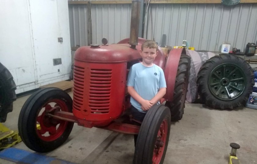 Nine-year-old painstaklingly restores 1940s vintage tractor - Vimarsana News
