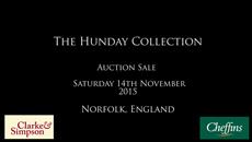 The Hunday Collection Auction - Saturday 14th November The Hunday Collection Auction - Saturday 14th November