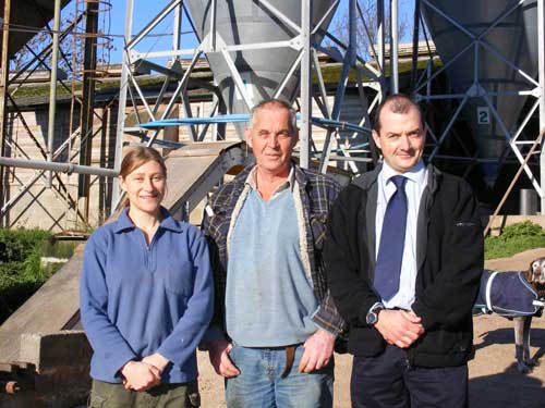 Anna Cutler, Peter Foster and Robin Loughrey of Tom Barron