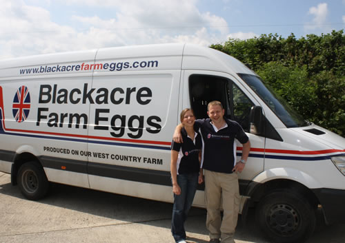 Dan and Vicky Wood from Blackacre get cracking on Asda deliveries