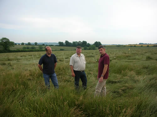 left to right is David Tinney, Michael Scantlebury and Dick Hall