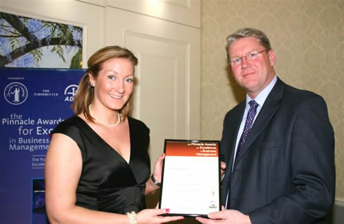 Jill Brown Bronze and Peter Kendall President NFU