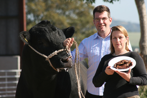 Paul and Kirsty Westaway for British Angus launch