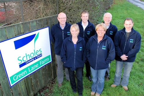 Back Row, Richard Scholes, Managing Director;  Dave Bailey, Sales Manager;  Andrew Hart, Potato Operations Director; Andy Murr, Farms Manager. Front Row, Sal Iveson, HD Manager,  Rachel Scholes, Storage & Logistics Director