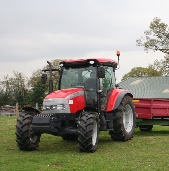 McCormick CX110 XtraShift tractor, which can be purchased using a 5+55 monthly payments scheme to spread 45% of the list price over five years with no interest and including an extra two years warranty