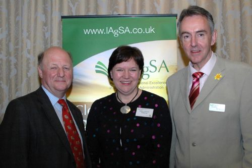 Jim Paice MP, Billie Johnson Vice Chair and Tim Cartwright Chairman of the IAgSA