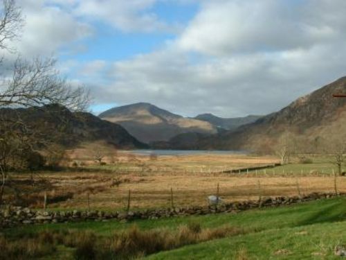 Llyndy Isaf is a 248 hectare (614 acre) hill farm in the Nant Gwynant valley