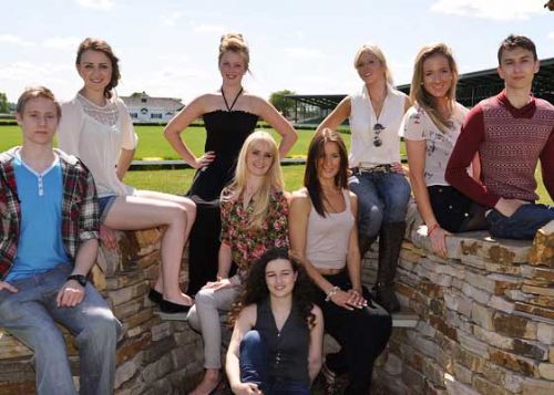 Photo shows some of the finalists of the Country Catwalk Stars competition to find the faces of the 2011 Great Yorkshire Show.
