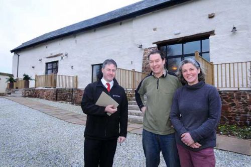 Nick Wales, Ian and Yta Batchelor from Corn Barn
