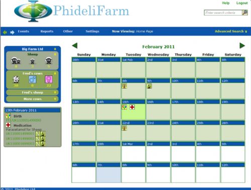 PhideliFarm homepage