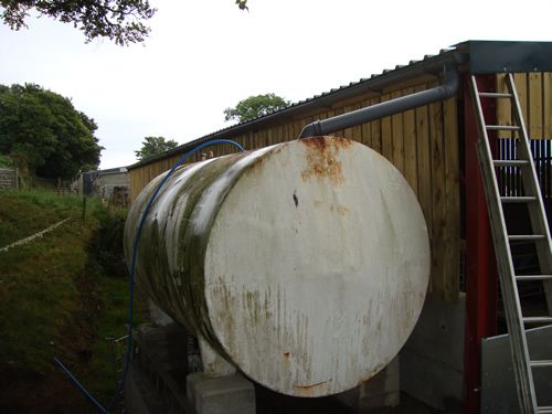 This water-harvesting facility is used for animal drinking purposes