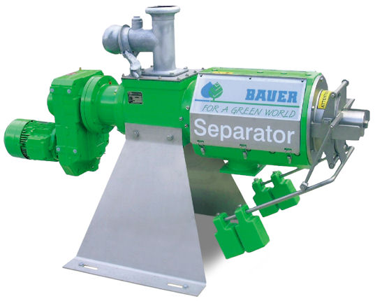 Bauer S655 slurry separator is just one item in a large range of slurry management equipment.
