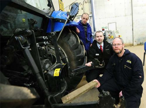 (L-R) Workshop Manager James Horrell, Philip Wilson and tutor Andrew Dinner
