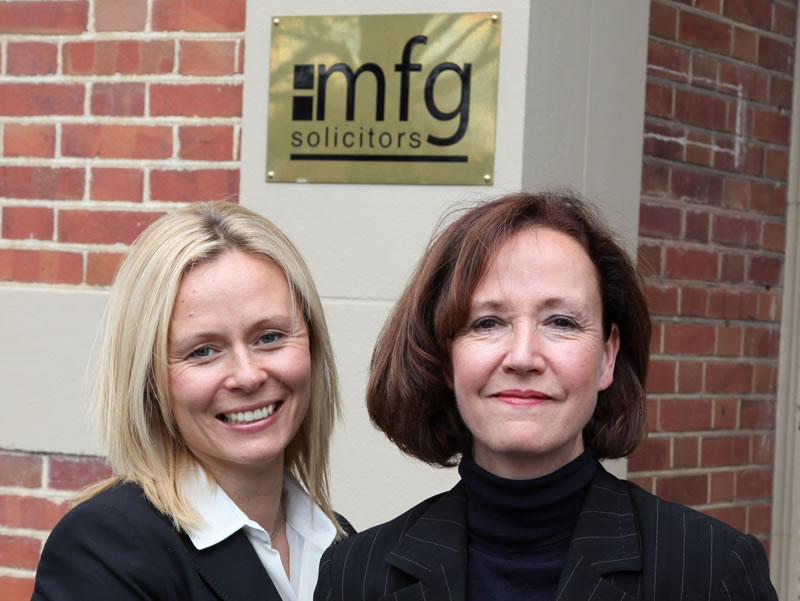 left to right - Sarah Denney Richards and Susan Morrissy