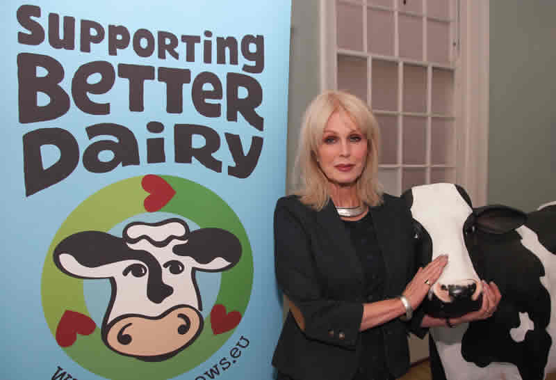 Joanna Lumley launches the Supporting Better Dairy campaign © Supporting Better Dair