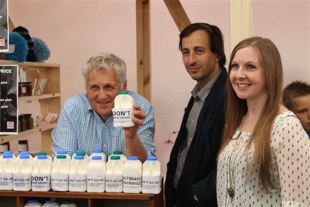 Milk Bar: From left, Glyn Roberts, Fernando García-Dory and Hazel Wright.