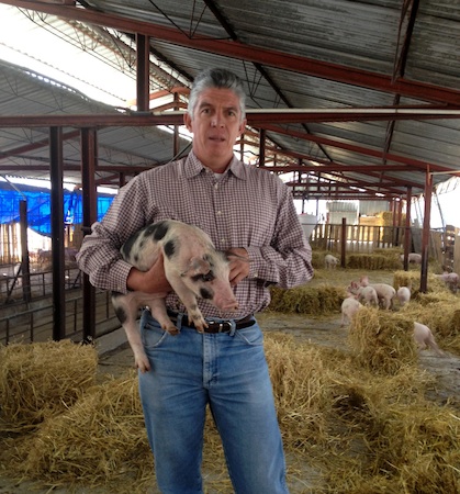 Angel Francos-Tapia, who will be importing semen to improve the quality of slaughter pigs in Mexico