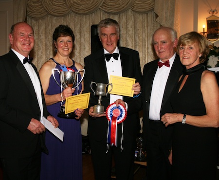 ATA championship winners Mick and Charlotte Binder (left), pictured with Martin Shea (centre) and the judges Gerald and Jane Haigh