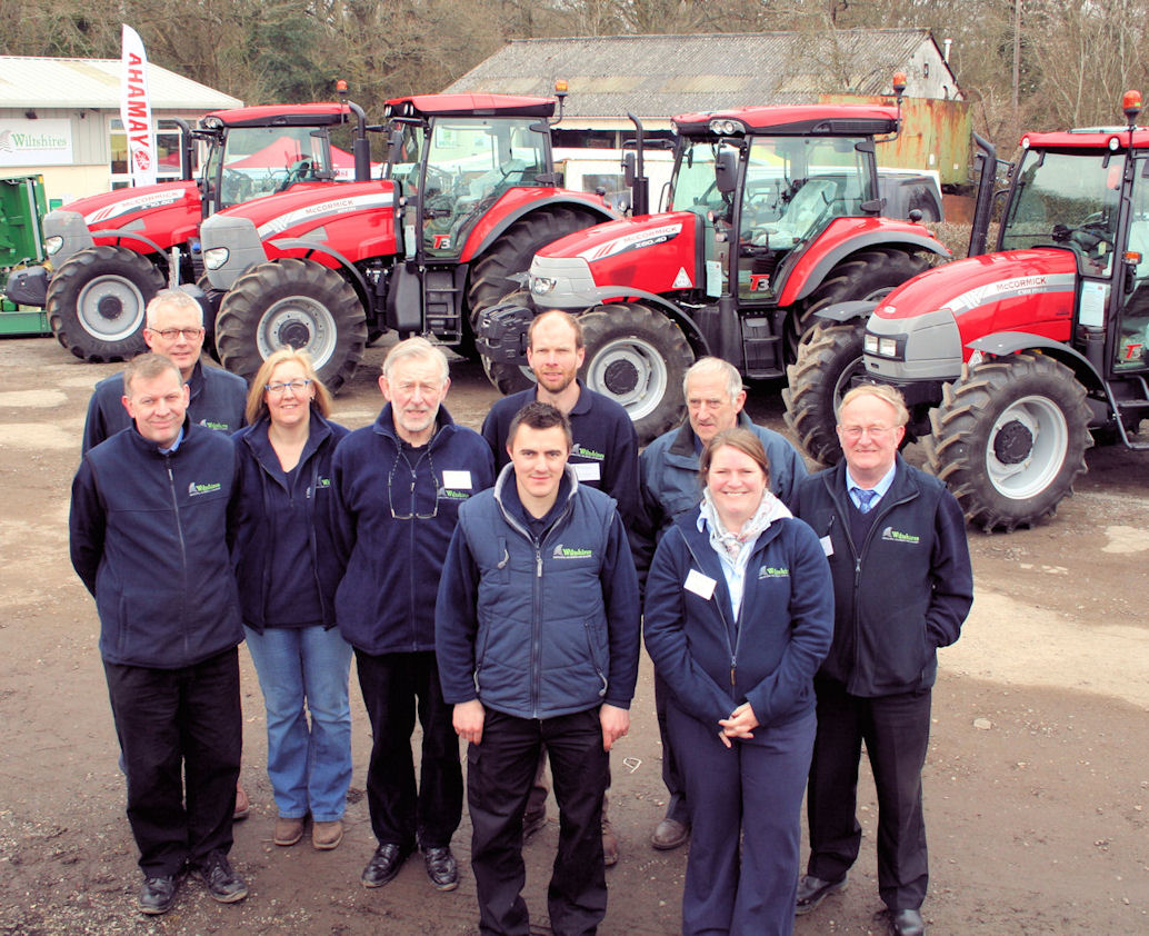 Part of the Wiltshires team at a recent open day.