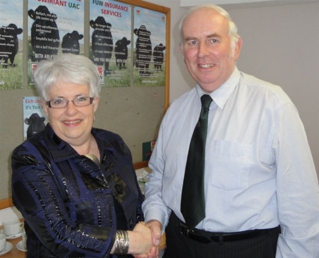 PRESERVING THE LANGUAGE: Mansel Charles and Ellen ap Gwynn.