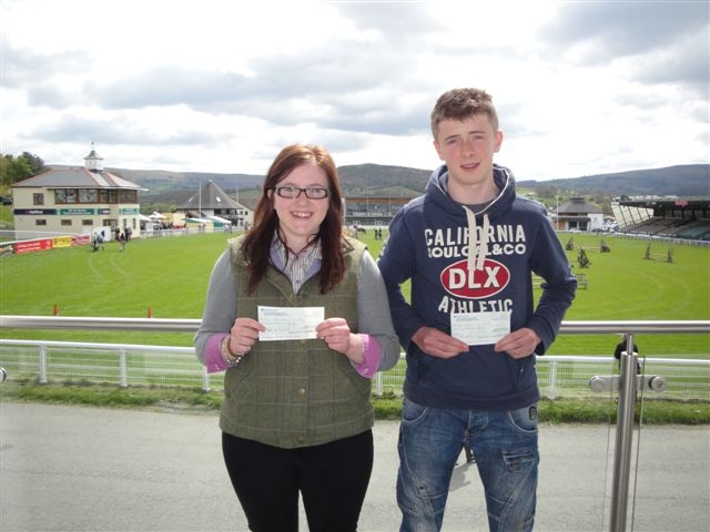 BURSARY WINNERS: Miriam Elan Davies and Dafydd Fôn Ifan.