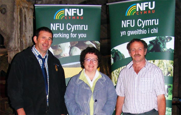 John Davies, Elin Jones AM, Hywel Hughes