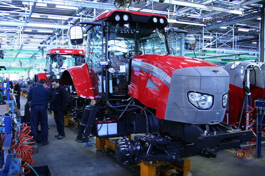 McCormick XTX on the ARGO Tractors assembly line.