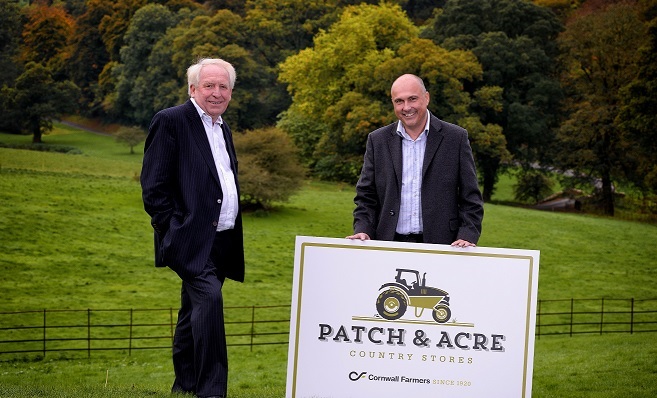 Chris Pomfret (left) with Simon Birch, chief executive of Cornwall Farmers