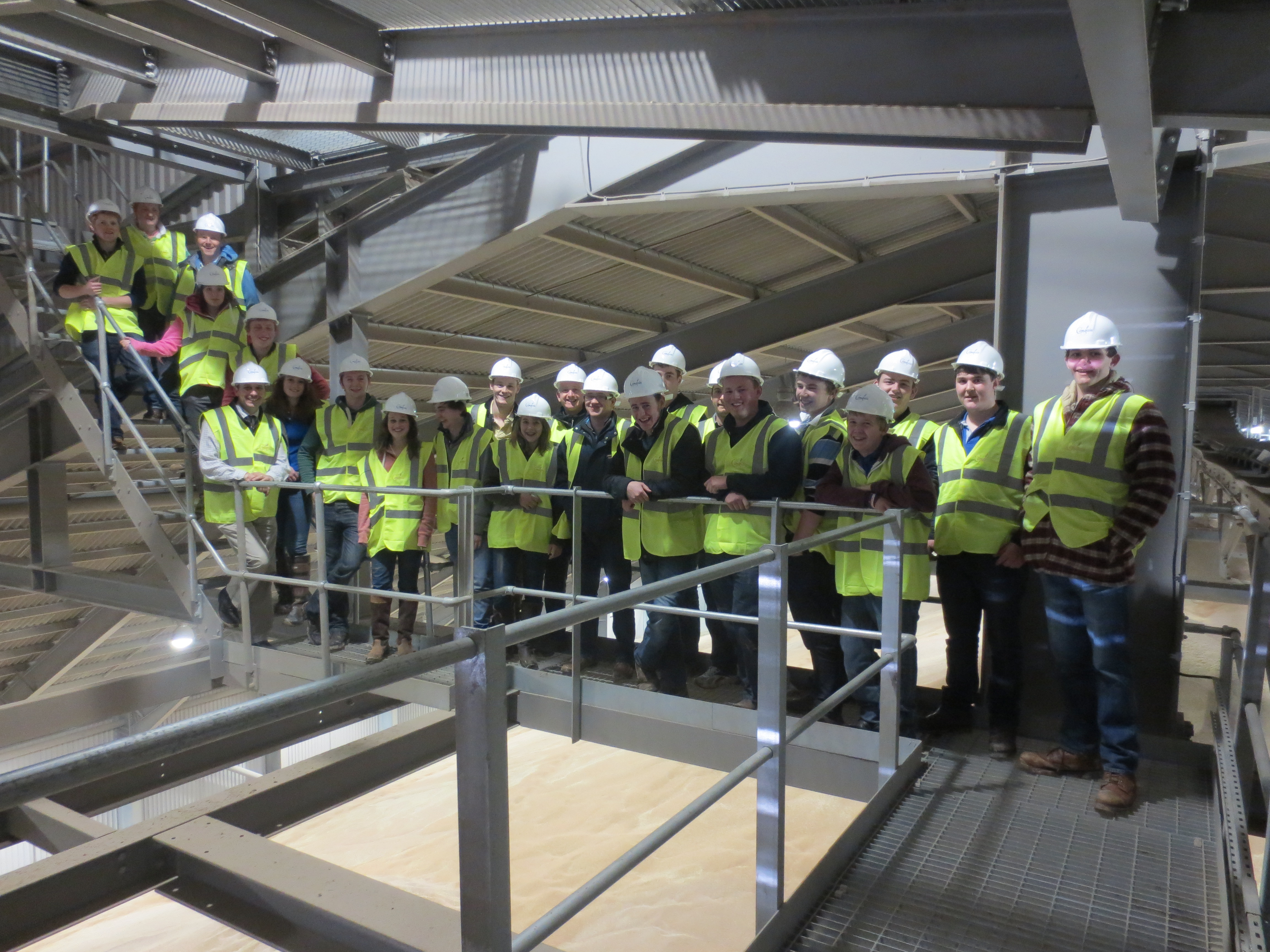 The group from WNSC at Openfield’s National Grain Store.