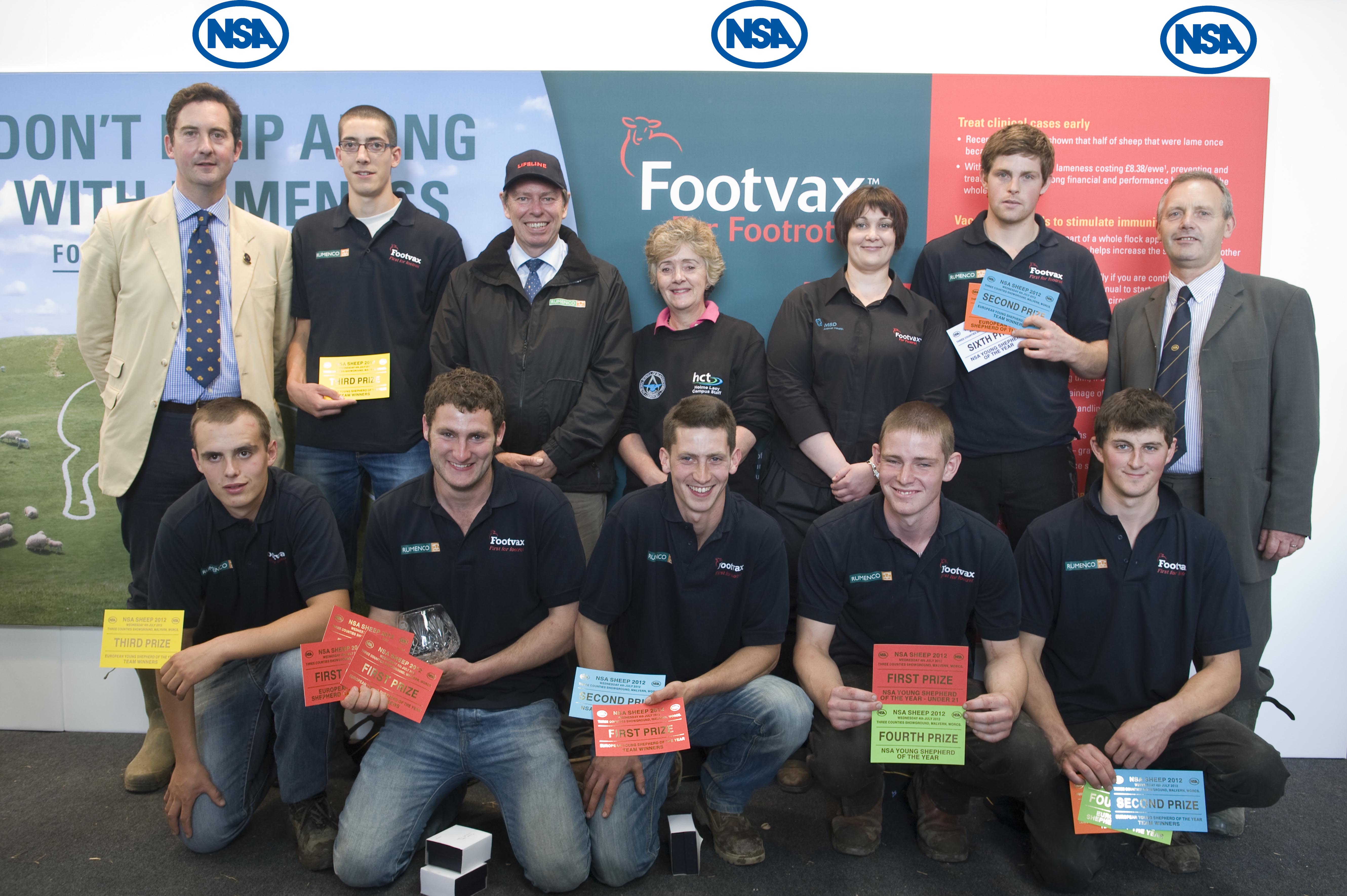 NSA Young Shepherd of the Year competition 2012 winners