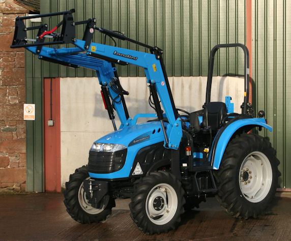 The Landini 1-55M has a 12x12 transmission and good clearance under the front portal axle.
