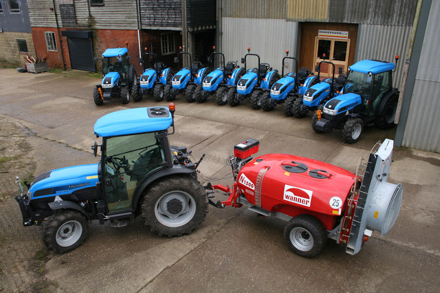 Fruit machinery specialist Horsepower UK supplies and supports Landini Rex and Mistral fruit tractors from its new base in Selling near Faversham. It is also the national distributor for Wanner orchard sprayers.