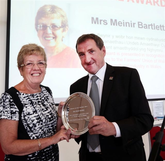 Meinir Bartlett and Emyr Jones.