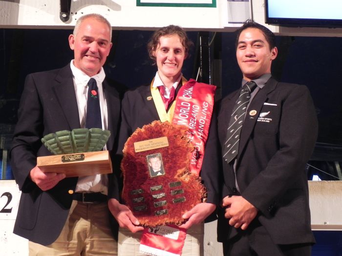 Hilary Bond, world wool handling champion