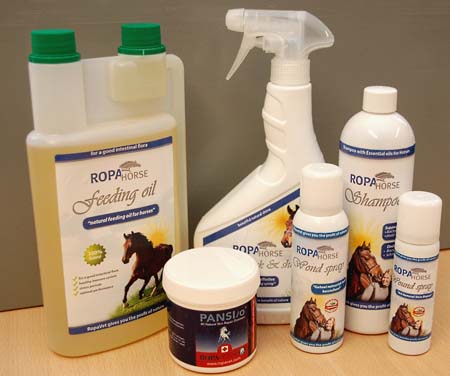 A new range of Ropapharm natural horse care  products is now available in the UK